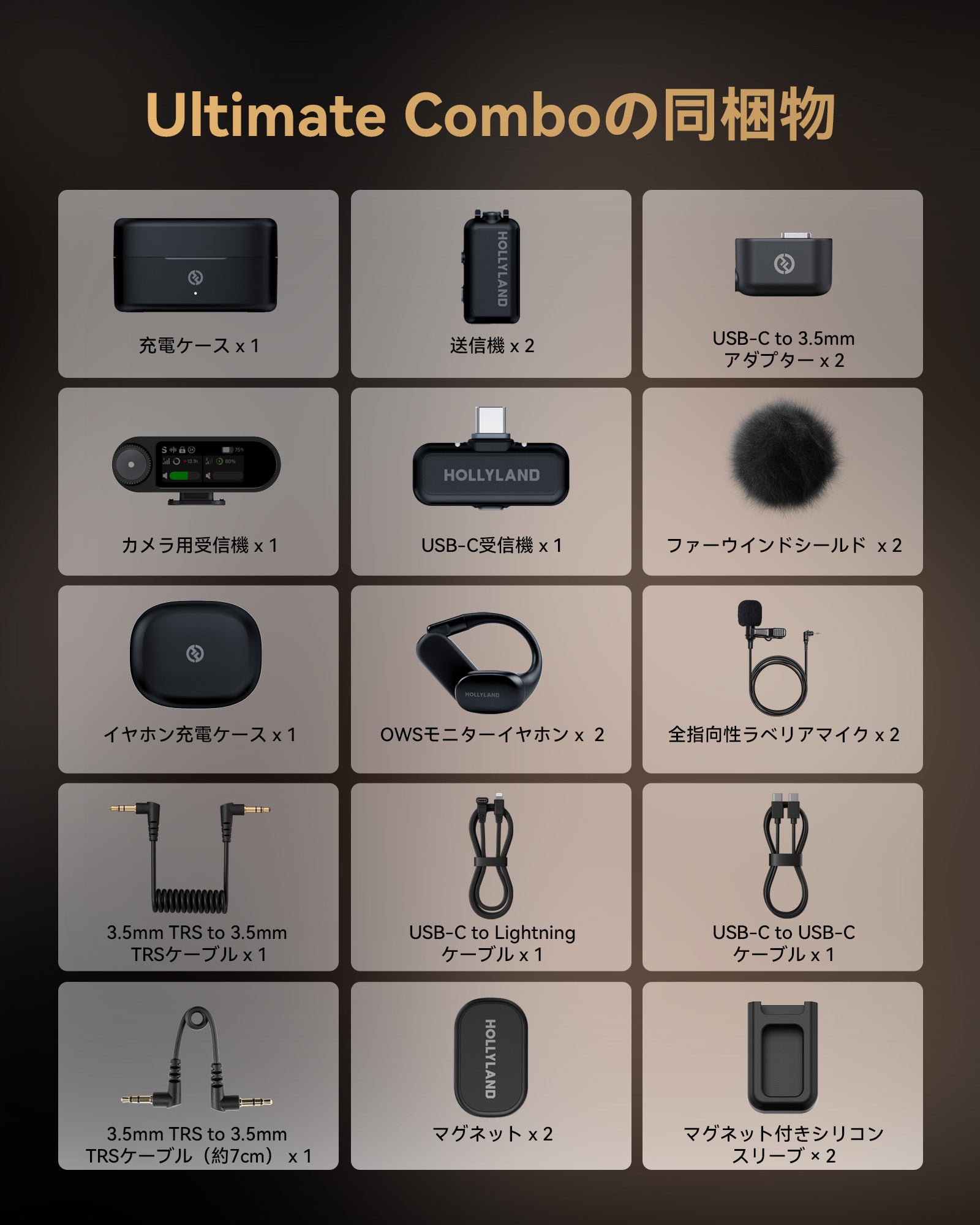 Hollyland LARK MAX 2 - ワイヤレス ラベリア マイク (在庫あり、注文