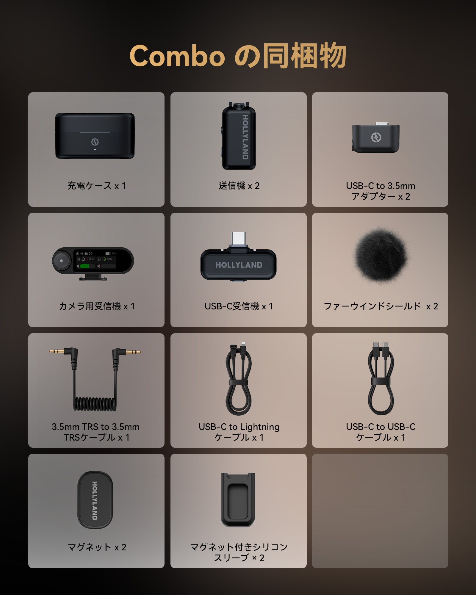 Hollyland LARK MAX 2 - ワイヤレス ラベリア マイク (在庫あり、注文