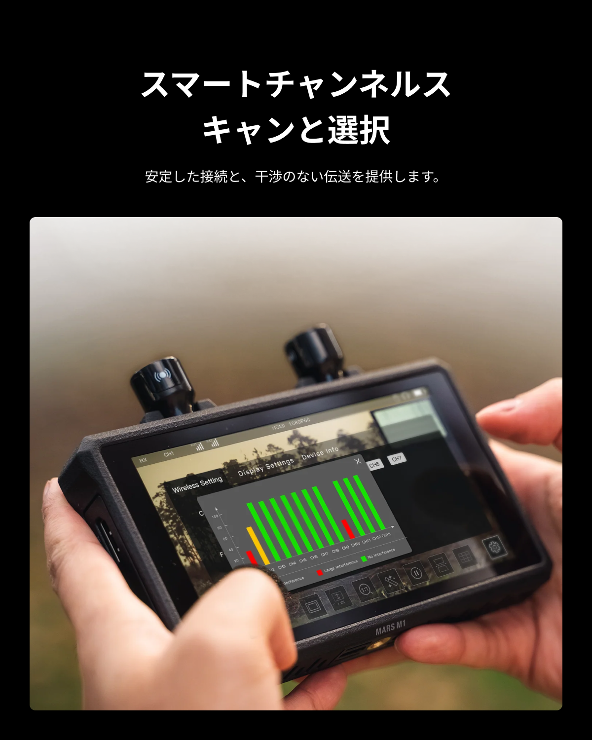 Hollyland Mars M1 Enhanced – 5.5インチ1000nitフィールドモニター兼