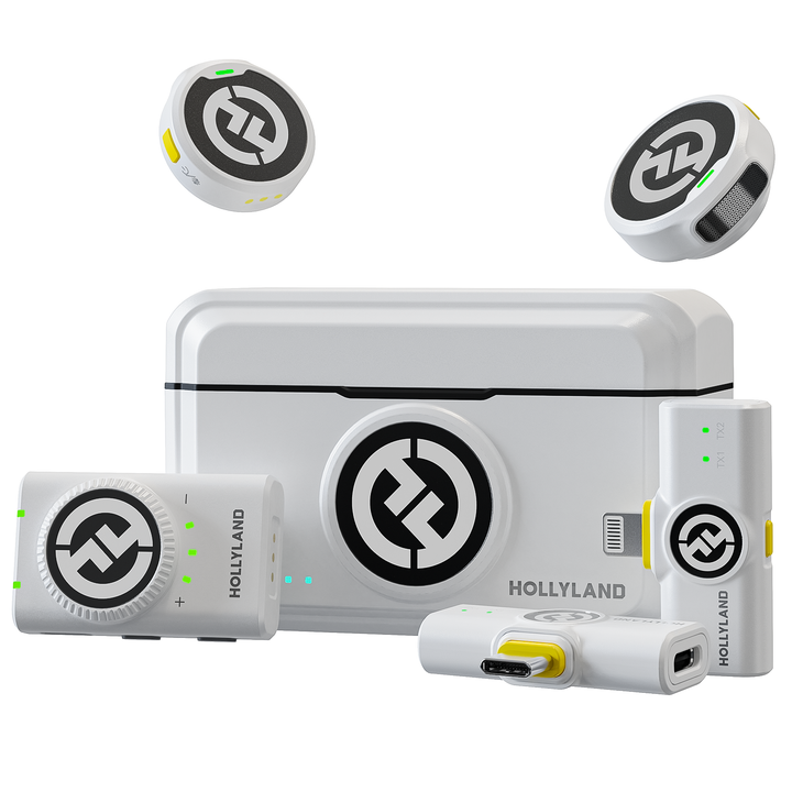 未使用品 HOLLYLAND LARK M2 ワイヤレスマイク 白 LARK M2 Wireless Microphone - An Ultra-lightweight Plug-and