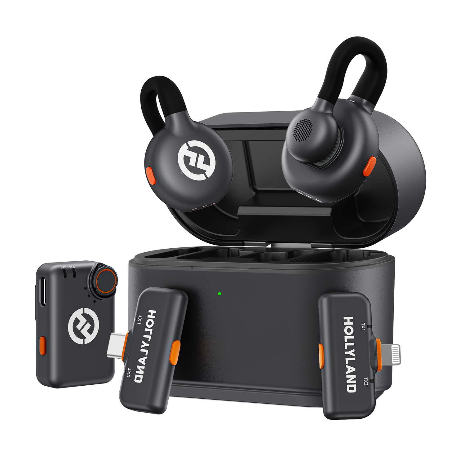 Hollyland Lark M2S Combo (Camera RX+USB-C RX+ Lightning Cable Hollyland Lark M2S Combo (Camera RX+USB-C RX+ Lightning Cable